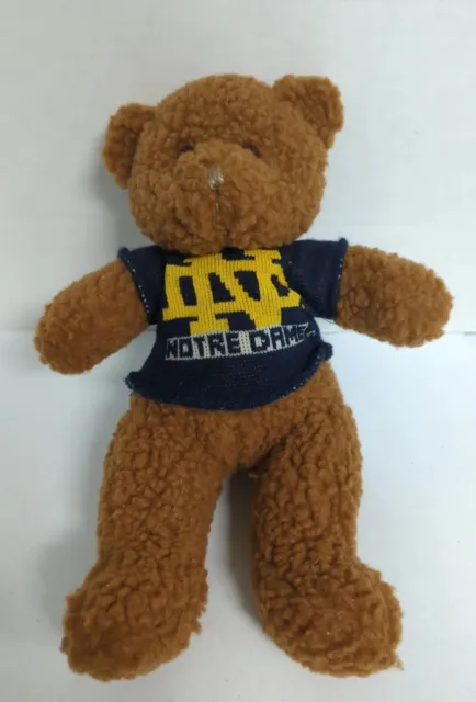 Vintage Roxbury Notre Dame Brown Teddy Bear 12" Tall