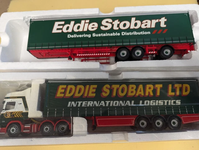 Miniature Corgi 1/50 – 75804 – MAN Curtainside – Eddie Stobart Ltd – Diecast – Occasion