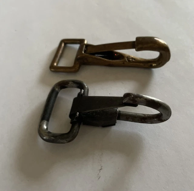 Antique hardware Horse Tack Saddle Parts harness iron clasps leather strap hooks