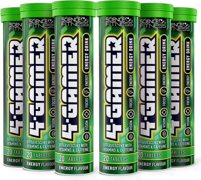 GAMING SUPPLEMENT 4GAMER Stimulants for Energy, Focus & Vision Nootropic Brai £22.79