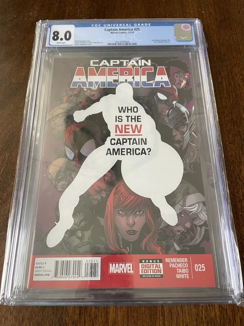 Captain America #25 Marvel 2014 CGC 8.0 1st App. of Sam Wilson Captain America
