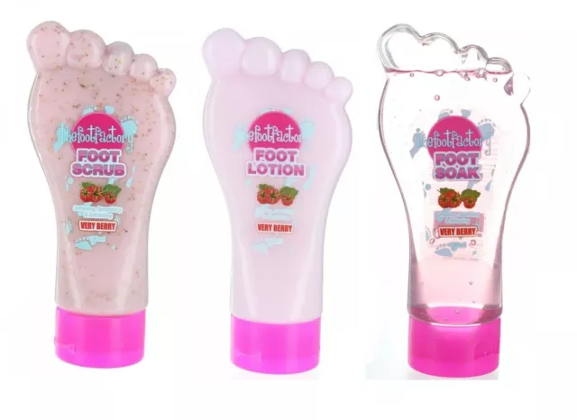 The Foot Factory Cooling Very Berry Scrub Soak Lotion For Feet That Need Life