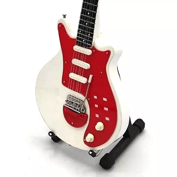 Special White Queen Brian May Guitare IN Miniature Mini Guitare - Mini Guitarra