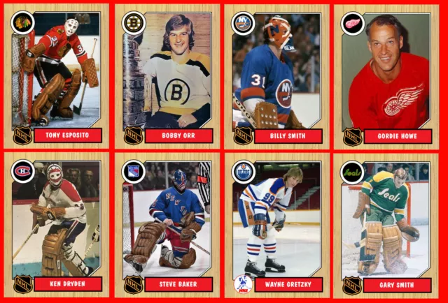 Retro Style Custom Made (ACEO) Hockey Art Cards 103 Different You Pick! Inv #06