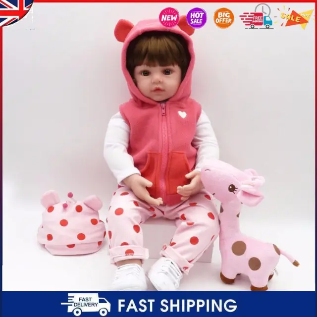 C- Simulation Soft Silicone Reborn Doll Girl Playmate Toy Newborn Baby Kids Gift