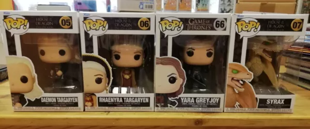 Funko Pop! Lotto Game of Thrones/House of the Dragon -Syrax Yara Daemon Rhaenyra