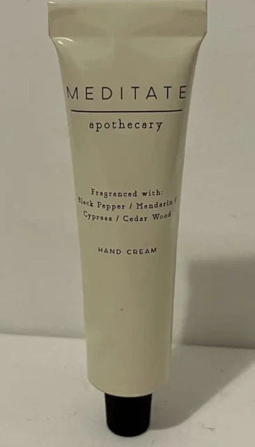APOTHECARY MEDITATE HAND CREAM - 30 ML - NEW Full Size