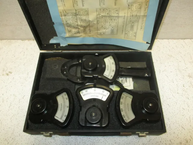 COLUMBIA ELECTRIC TONG TEST AMMETER SET with  CARRYING CASE