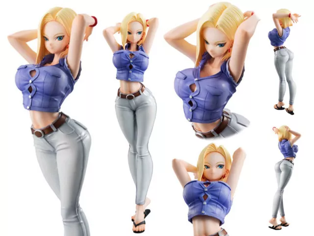 Anime DBZ Dragon Ball Z Gals Android NO.18 Ver.III 3 1/8 Figur Statue 20cm