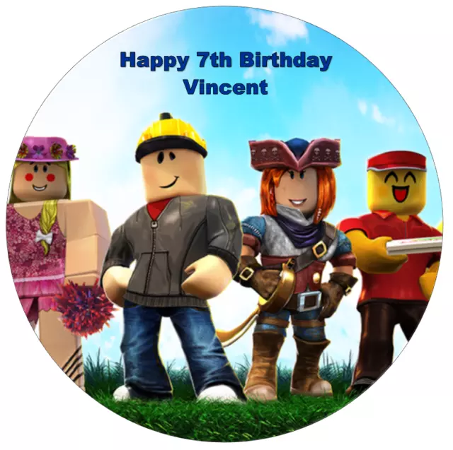 Roblox Assorted Characters and Skins Edible Cake Topper Image ABPID00287