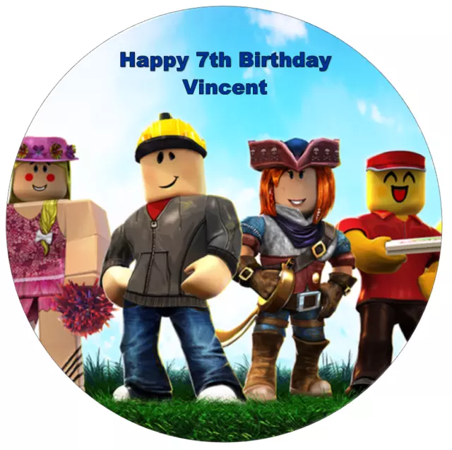 Roblox Assorted Characters Children's Books Edible Cake Topper Image A – A  Birthday Place