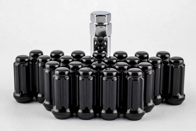 (24) BLACK spline 6 LUG NUT INSTALL KIT (14X1.5mm) 2019-2023 DODGE RAM 1500
