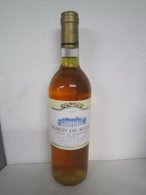 Vin Blanc Baron De Bujac Cotes De Bergerac Moelleux 2005