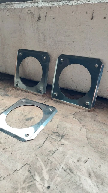 Paket 10 Stk. Universal-Wandblende Edelstahl LAS DN80/125,  Abgasrohr, Neuware