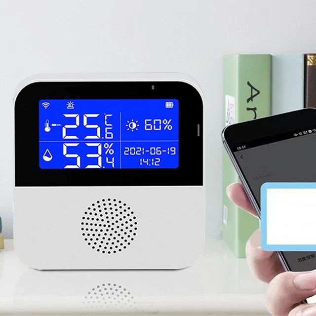 Termometro Sensore di Umidità Rilevatori Casa Digitale Connessione Multipla