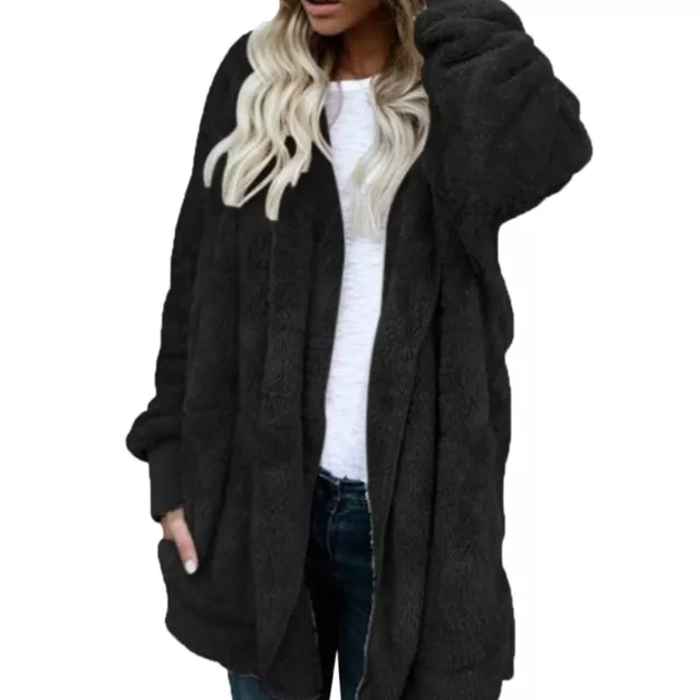 Fashion Coat Solid Color Warm Women Double-sided Coat Wear-resistant