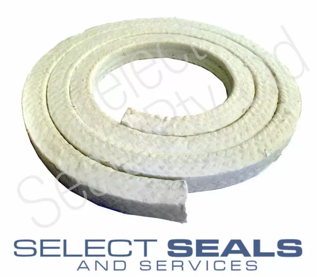 PTFE  Pump & Valve Gland Packing - 1 Meter Sizes 3.2 mm to 25.4 mm Style 2533 3