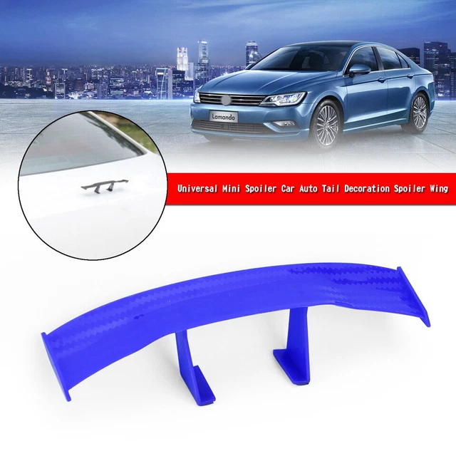 Universal Mini Spoiler Car Auto Tail Decoration Spoiler Wing Blue T7