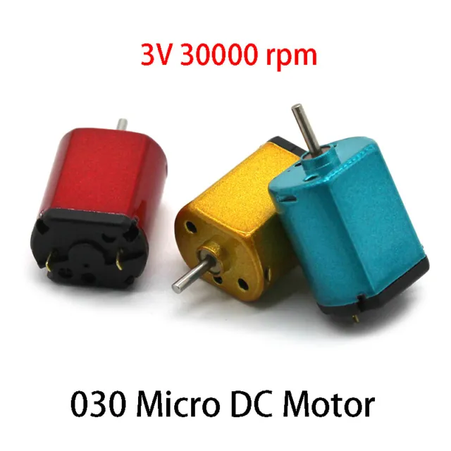Micro 030 DC Motor Small Electric Motors 3V 30000 rpm High Speed Toy Model DIY