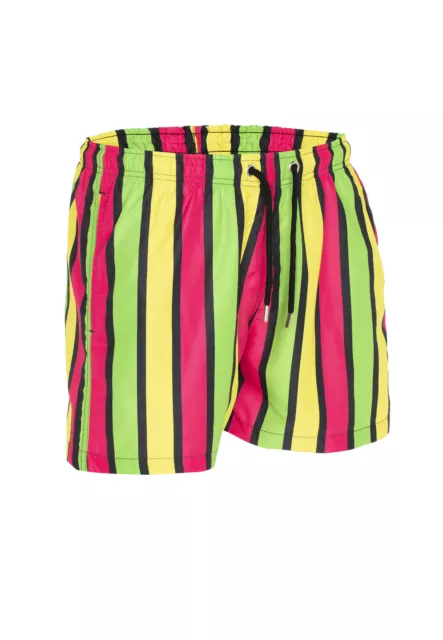 Redbridge Men's Shorts Swim Trunks Swimshorts Neon Vertical