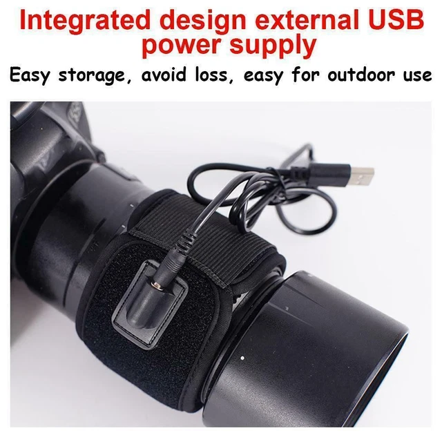 1X UNIVERSAL CAMERA Lens Heater Evening Dew Remover I5 Warmer Lot USB