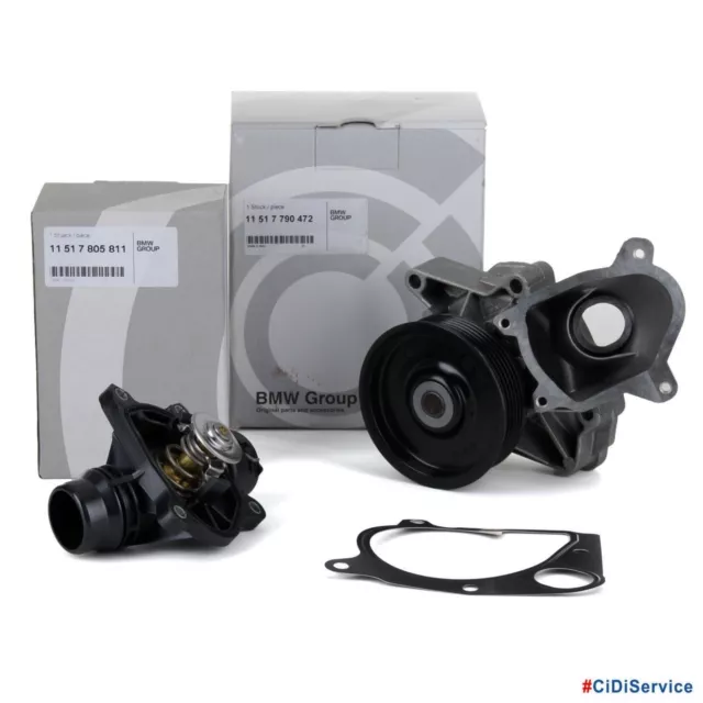 Kit Pompa Acqua + Termostato Originale BMW Serie 1 E87 Serie 3 E90 Serie 5 E60