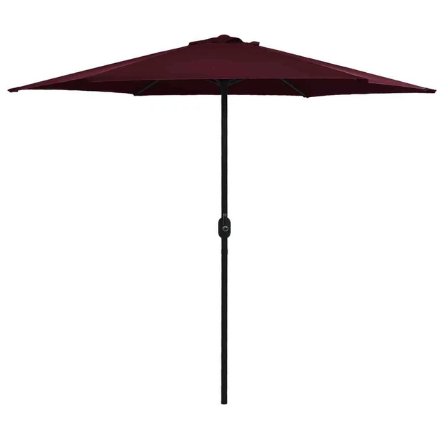 Siena Garden Paolo Mustard Parapluie à Mât Central, Diamètre : 270 Cm, Armature En Aluminium Moutarde, Housse 100% Polyester, 180 G/m²