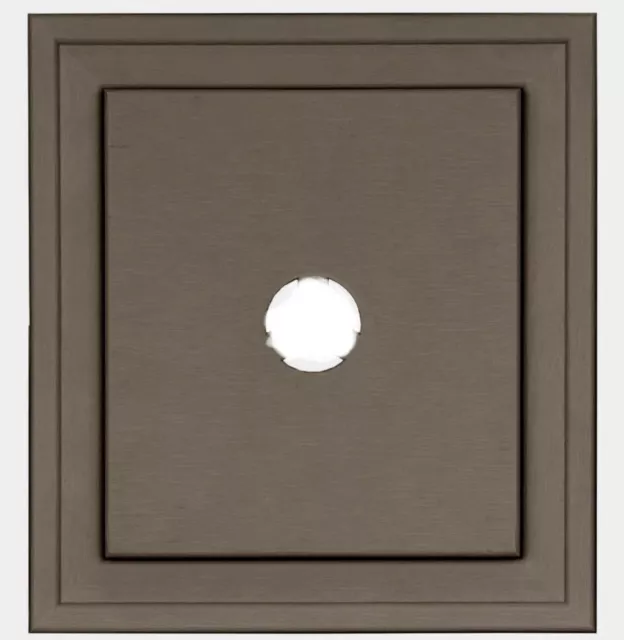 "Aserradero de montaje cuadrado J-BLOCK marrón 222 accesorio de revestimiento de vinilo montaje 8""x8""x2"""
