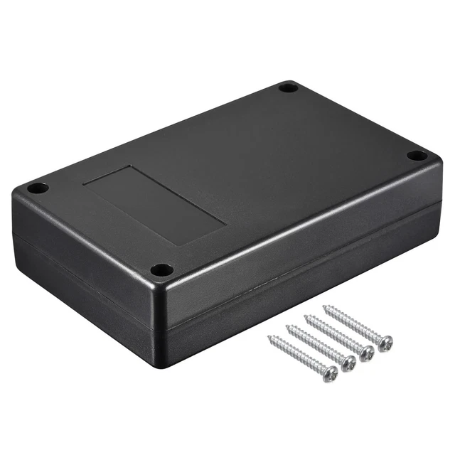 Waterproof socket 125x80x32mm ABS for electrical project black