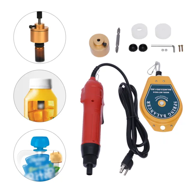 Electric Handheld Bottle Capping Machine Screw Capper Sealing Sealer Tool 110V