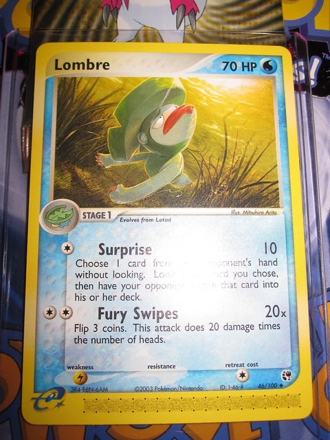 Pokemon Mint (◕‿◕✿) Ex Sandstorm English Lombre 46/100 Unco 1St Edition (2003)