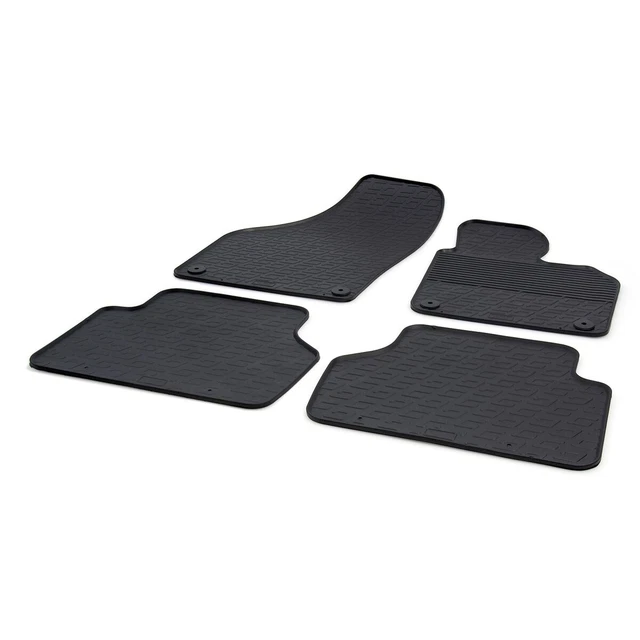 Gledring Tailored Rubber Floor Mats to fit VW Tiguan Mk1 07-16 Black Moulded Set