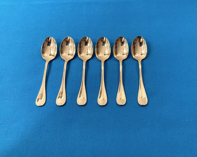 11 Cuillères à Café Moka Christofle – Modèle ALBI Métal Argenté – 10 Cm, Coffret Inclus
