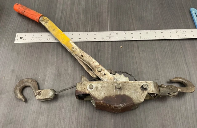 Vtg Mini-Mule Heavy Duty 3/4 Ton Hoist/Puller/Winch USA