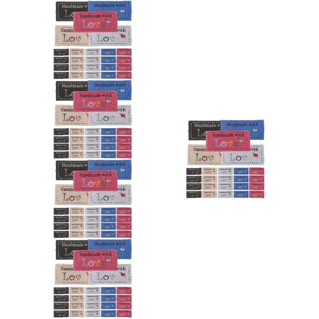 500 pcs Handmade With Love Tags Handmade Tags Personalized Labels Sewing Labels