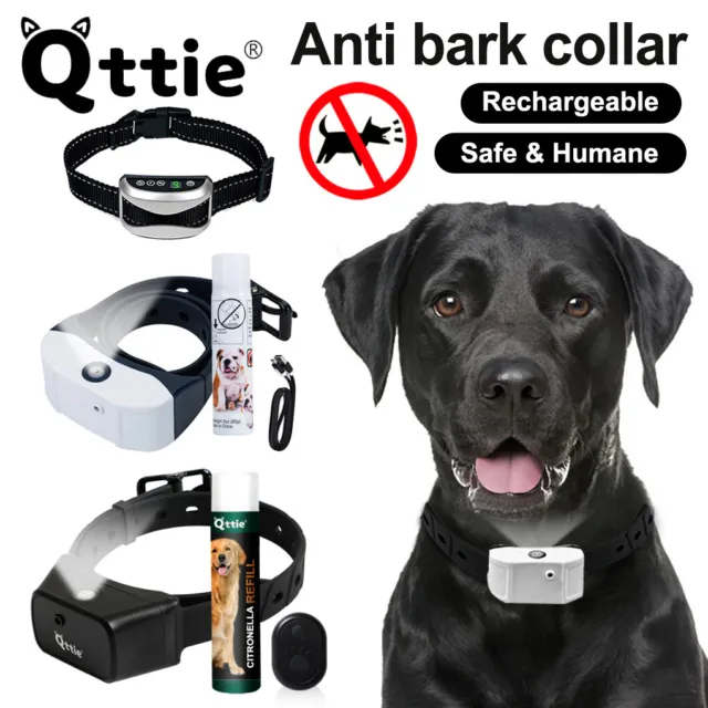 Anti Barking Dog Collar Rechargeable Citronella Training Stop Bark Humane Usb