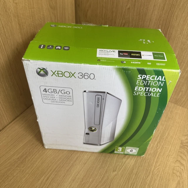 Boîte Vide Pour Console Xbox 360 4Go Édition Kinect, Emballage D'origine, Référence 487
