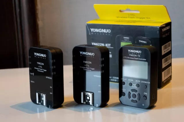 Yongnuo YN622N - Kit wireless i-TTL per flash Nikon - trasmettitore e due rx