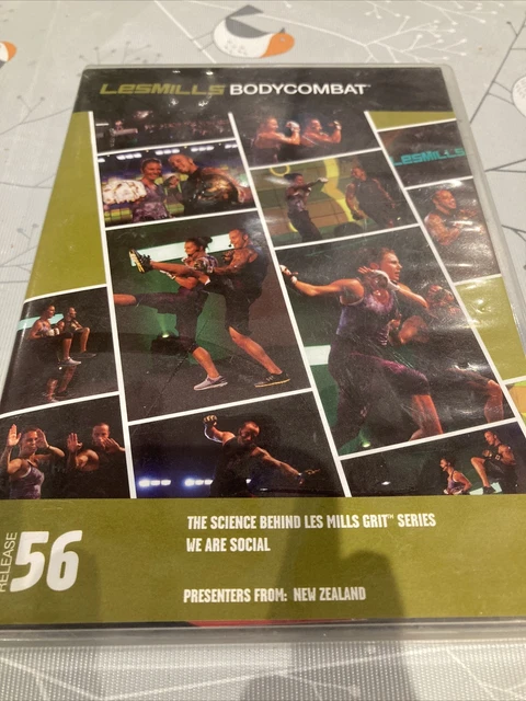 Les Mills BODYCOMBAT BODY COMBAT 56 DVD CD and notes  —-