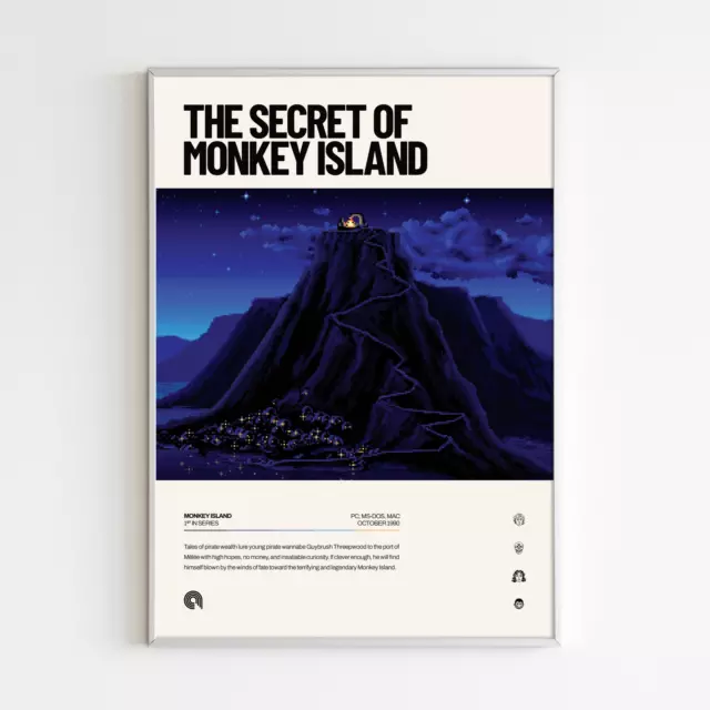 The Secret of Monkey Island | Wall Art Prints Posters Gamer Gifts