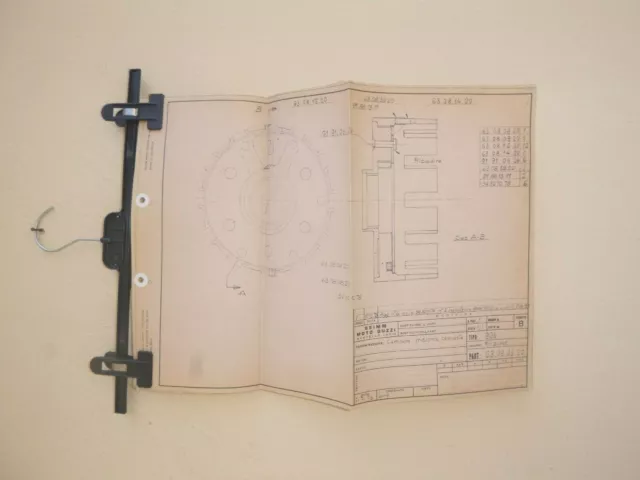 1976   Benelli  Sei . benelli 900  , genuine Blueprint  " Clutch Housing "