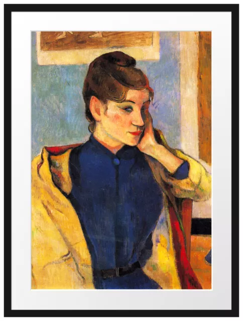 Paul Gauguin - Portrait von Madeleine Bernard, Rahmen & Passepartout