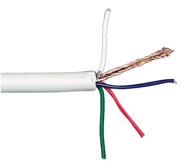 PRO POWER - 4-Core CCTV Cable 7/0.2mm Grey 5mm x 100m
