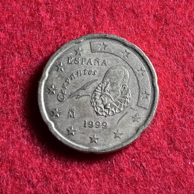 Très rare Pièce  (fautée) de 20 centimes d’euro  Espagnol de 1999