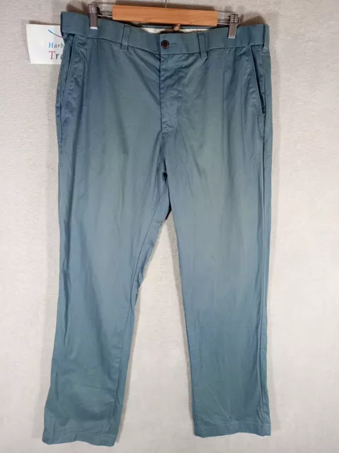 Marks Spencer M&S Hose Chinos Herren Größe 38 Zoll Taille 31 Zoll Bein Stahl blau Baumwolle