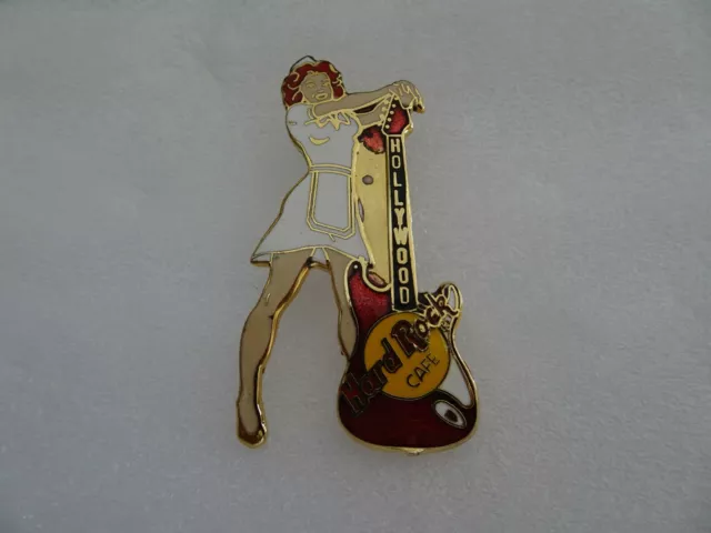 Hard Rock Cafe Hollywood pin Waitress with red guitar
