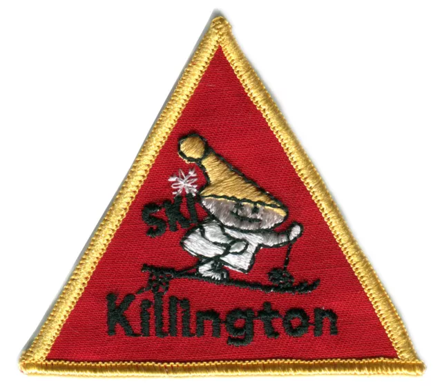 1970'S Killington Mountain Resort Vermont 3.5" Skiing Vintage Souvenir Patch