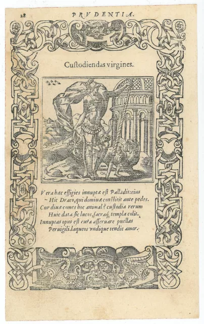 BEWACHER DER FRAUEN, 2 Holzschnitte, Alciato / Jörg Breu, Hans Schäufelin 1551