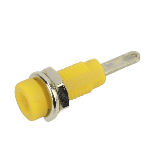 (Giallo)10 Pz J.40003 2mm Jack A Banana Presa 2mm Jack A Banana Jack Pannello