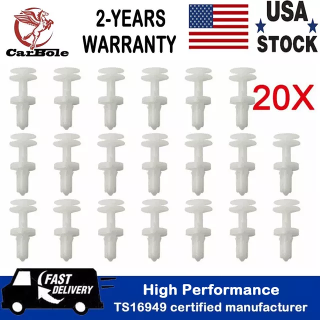 20pcs Clips Door Panel Retainer Pin Nut Holder Snap For GM C5 C6 Corvette Chevy